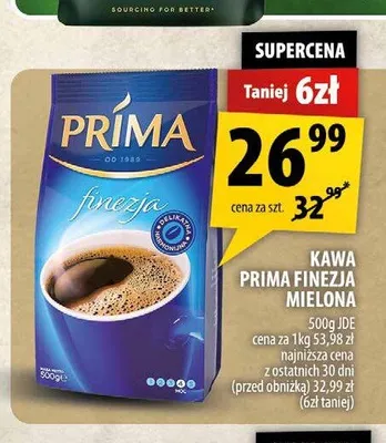 Kawa mielona Prima Finezja promocja w Arhelan