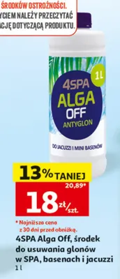 Środek do usuwania glonów 4SPA Alga Off promocja w Auchan