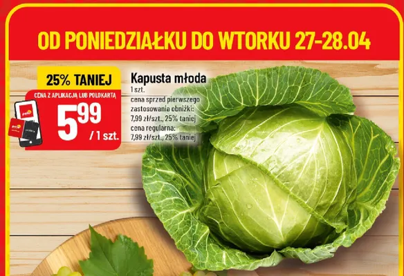 Kapusta młoda promocja w POLOmarket