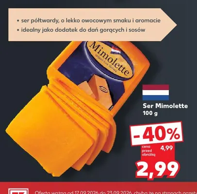 Ser Mimolette promocja w Kaufland