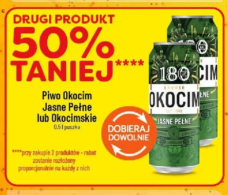 Piwo Okocim Jasne Pełne promocja w POLOmarket