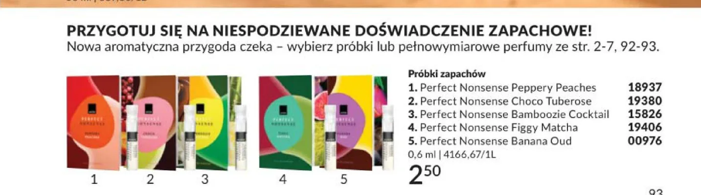 Próbka zapachu Avon Perfect Nonsense Banana Oud promocja w AVON