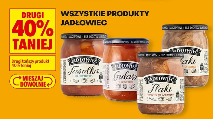 Wszystkie produkty Jadłowiec DRUGI -40% promocja w Biedronka