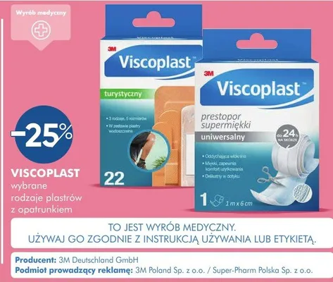 Plaster Viscoplast uniwersalny promocja w Super-Pharm