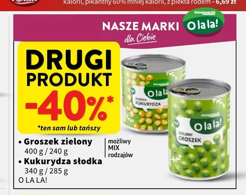 Groszek zielony O la la! promocja w Intermarche