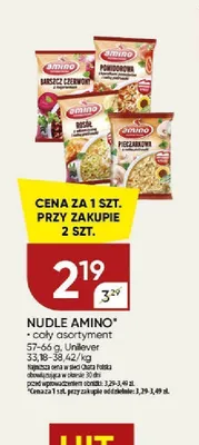 Nudle Amino pieczarkowa promocja w Chata Polska