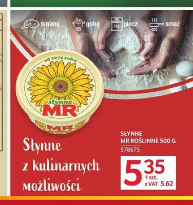 Margaryna Słynne MR roślinne promocja w Selgros