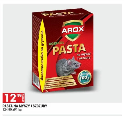 Pasta na myszy i szczury AROX promocja w Merkury Market