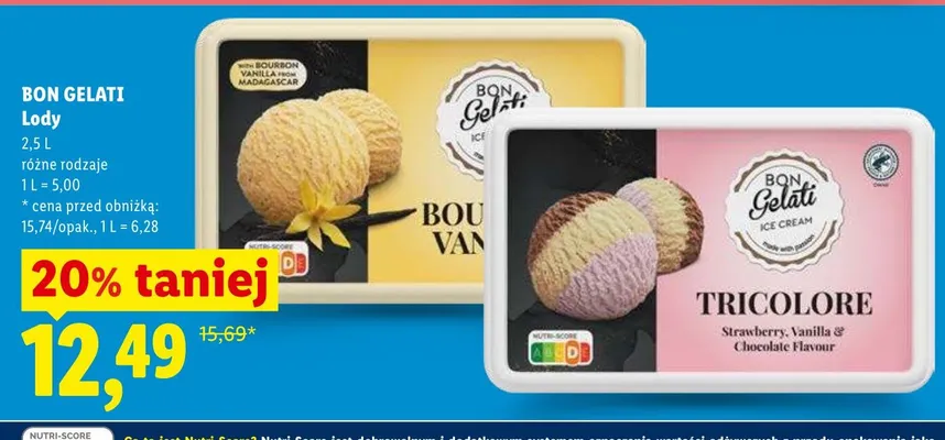 Lody Bon Gelati promocja w Lidl