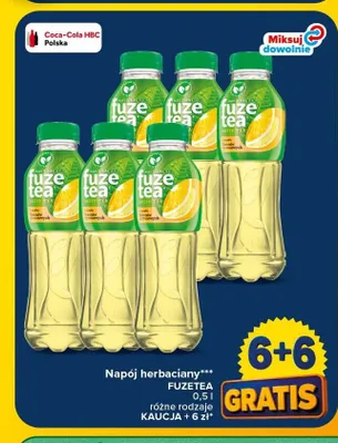 Napój herbaciany Fuzetea Black Tea Peach promocja w Carrefour Market