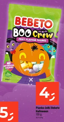 Pianko-żelki Bebeto Halloween promocja w Dealz