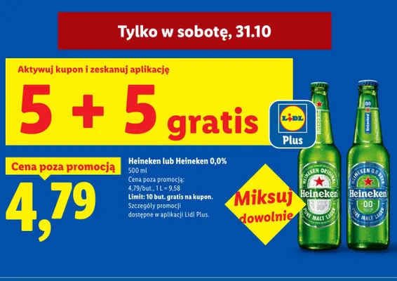 Piwo Heineken promocja w Lidl