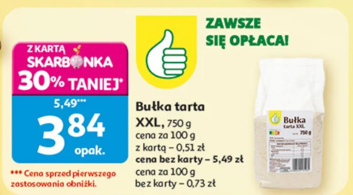 Bułka tarta XXL Butka promocja w Auchan