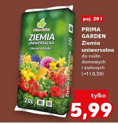 Ziemia uniwersalna do roślin domowych i zielonych promocja w Kaufland
