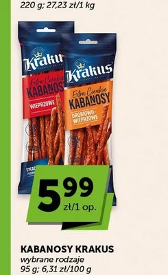 Kabanosy Krakus promocja w Euro Sklep