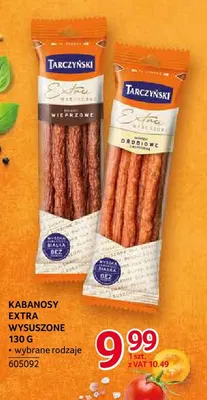 Kabanosy Extra wysuszone drobiowe Tarczyński promocja w Selgros