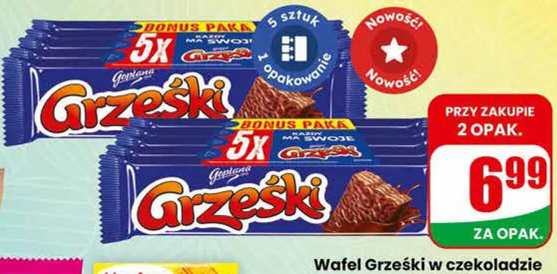 Wafel w czekoladzie promocja w Dino