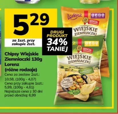Chipsy Wiejskie Ziemniaczki promocja w Hitpol