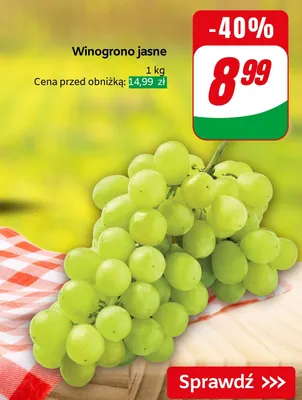 Winogrono jasne promocja w Dino