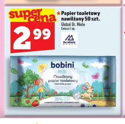 Papier toaletowy nawilżany Bobini Kids promocja w TOPAZ