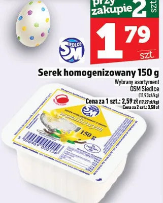 Serek homogenizowany 150g promocja w TOPAZ