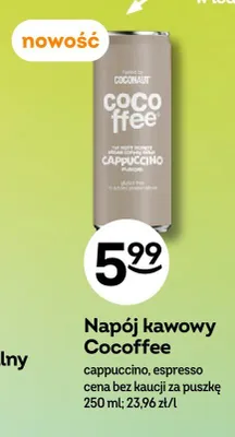 Napój kawowy Coconaut Cocoffee cappuccino promocja w Żabka