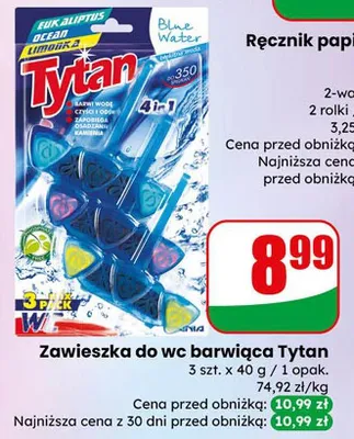 Zawieszka do wc barwiqca Tytan promocja w Dino