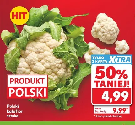 Polski kalafior promocja w Kaufland