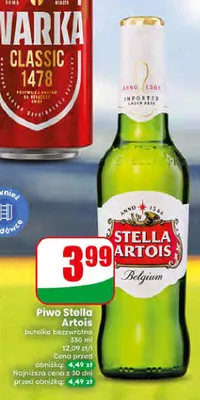 Piwo Stella Artois promocja w Dino