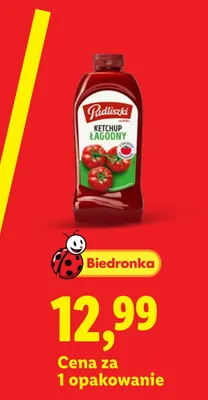 Ketchup łagodny Pudliszki promocja w Lidl