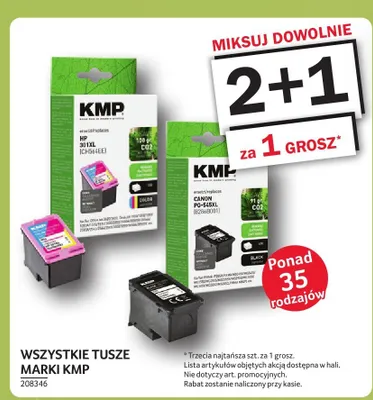 Tusze do drukarek KMP promocja w Selgros