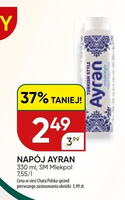 Napój Ayran promocja w Chata Polska