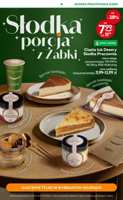 Ciasto Sernik baskijski Słodka Pracownia promocja w Żabka
