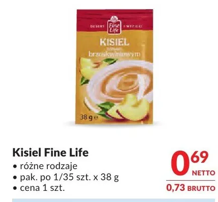 Kisiel Fine Life różne rodzaje promocja w Makro