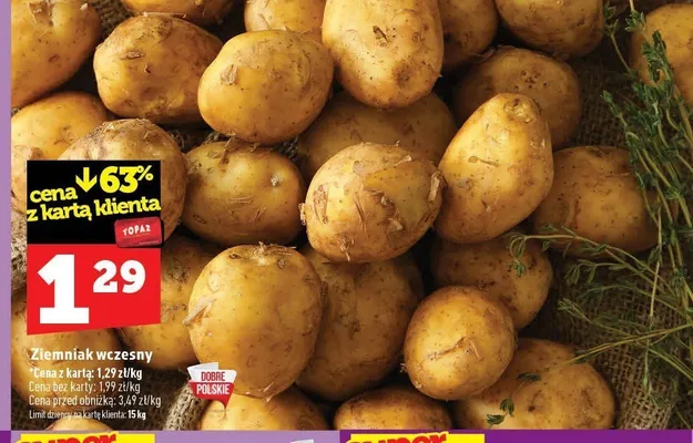 Ziemniak wczesny promocja w TOPAZ