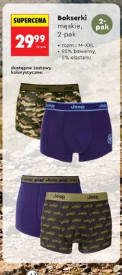 Bokserki męskie 2-pak promocja w Biedronka