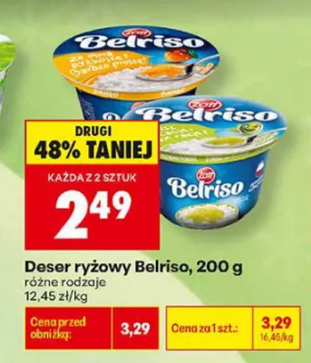 Deser ryżowy Belriso promocja w Biedronka