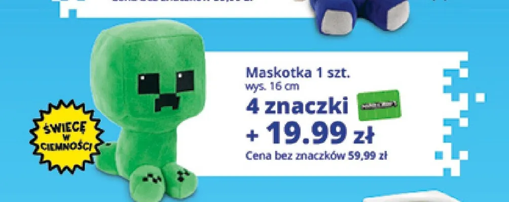 Maskotka Minecraft Creeper promocja w Auchan
