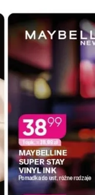 Pomadka do ust MAYBELLINE Super Stay Vinyl Ink promocja w Drogerie Koliber