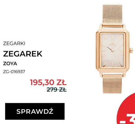 Zegarek ZOYA ZG-016937 promocja w Briju