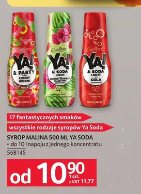 Syrop Raspberry Watermelon Dragon Fruit Ya Soda promocja w Selgros