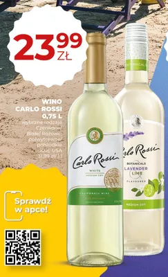 Wino białe Carlo Rossi promocja w Duży Ben