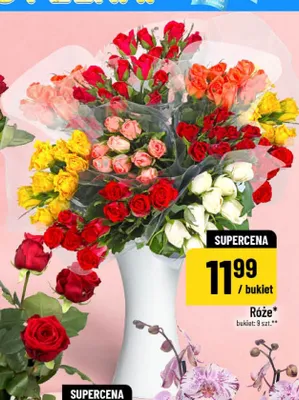 Róże bukiet promocja w POLOmarket