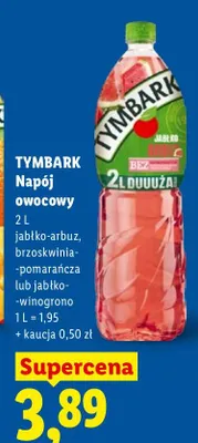 Napój owocowy jabłko-arbuz promocja w Lidl