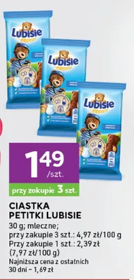 Ciastka Petitki mleczne promocja w Stokrotka