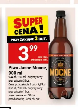 Piwo Jasne Mocne 900ml promocja w Twój Market