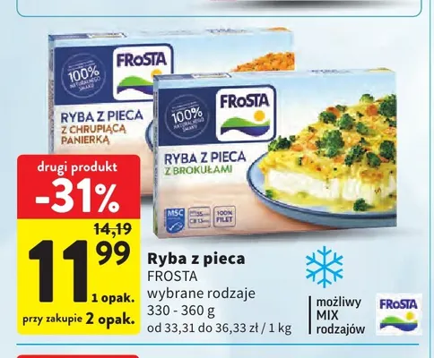Ryba z pieca z chrupiącą panierką FRoSTA promocja w Intermarche