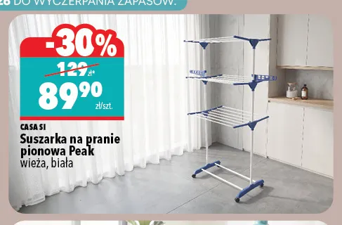 Suszarka na pranie pionowa Peak wieża Casa Si promocja w Biedronka Home