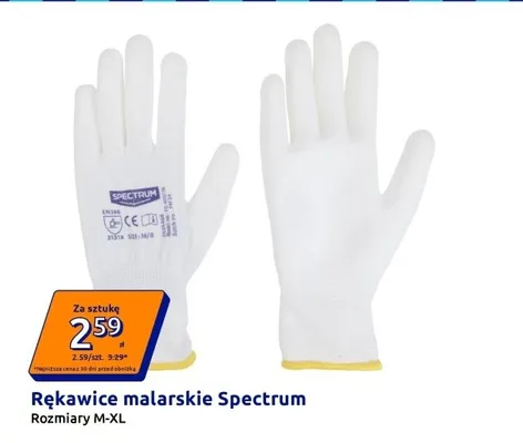 Rękawice malarskie Spectrum promocja w Action
