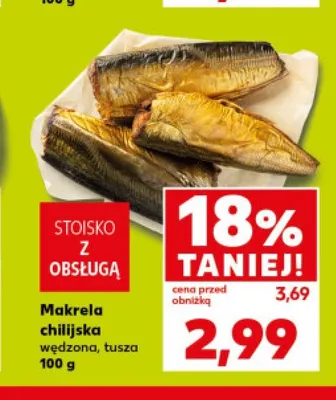 Makrela chilijska wędzona tusza promocja w Kaufland
